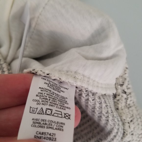 Lou and Grey Wide Leg Lounge Pants Size Small Grey and White Texured. - Picture 9 of 9